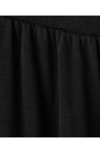 Mango Lalala Cuffed Pants In Black