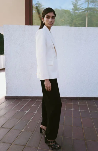 Mango Lalala Cuffed Pants In Black