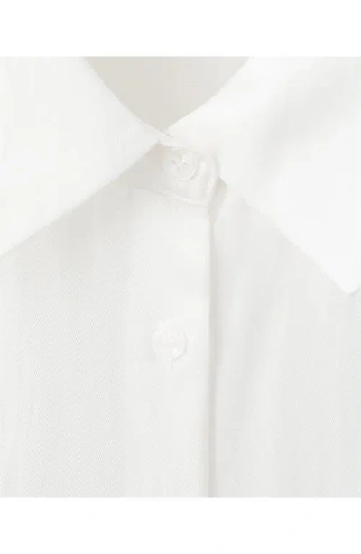 Mango Side Knot Shirt In White