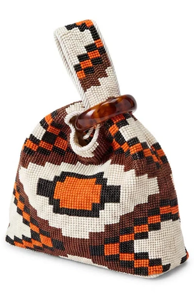 Veronica Beard Beaded Swing Top Handle Bag In Multi