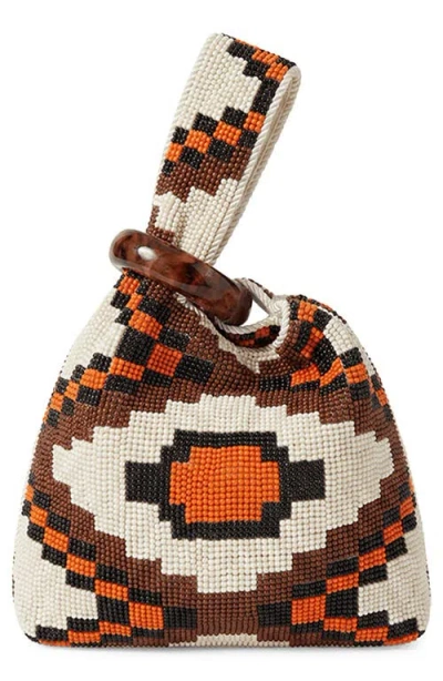 Veronica Beard Beaded Swing Top Handle Bag In Multi