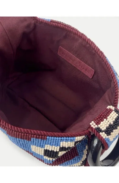 Veronica Beard Beaded Swing Top Handle Bag In Multi