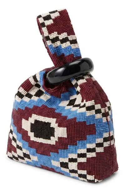 Veronica Beard Beaded Swing Top Handle Bag In Multi
