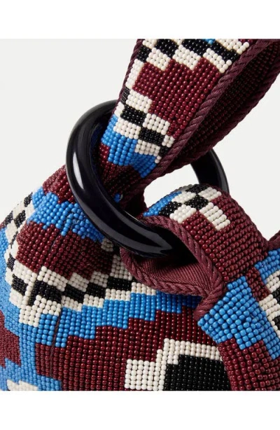 Veronica Beard Beaded Swing Top Handle Bag In Multi