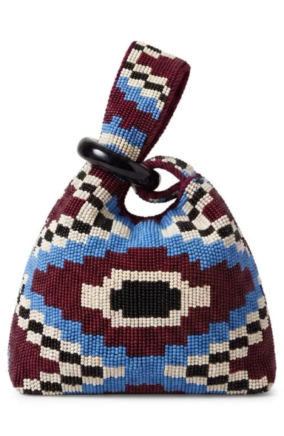 Veronica Beard Beaded Swing Top Handle Bag In Multi