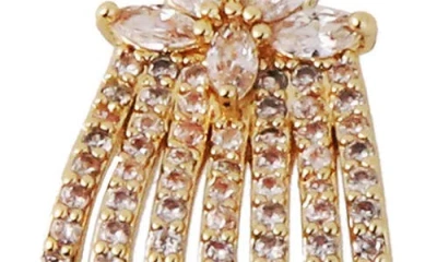 Panacea Crystal Flower Top Multirow Earrings In Pattern