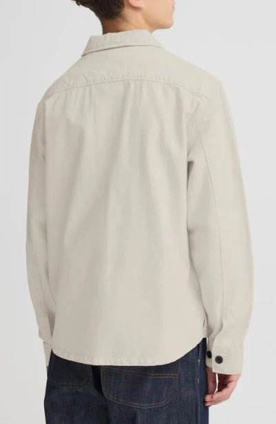 Solid ! Nadil  Cotton Button-up Shirt Jacket In Brown