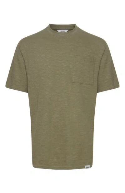 Solid ! Durant  Cotton Pocket T-shirt In Green