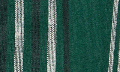 Solid ! Isai Stripe Linen Blend Camp Shirt In Green