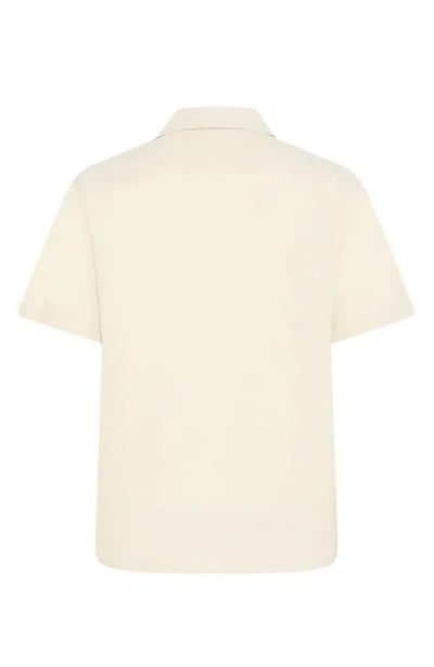 Solid ! Allan  Linen Blend Camp Shirt In Green