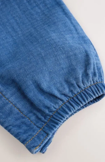 Next Denim Frill Romper In Blue