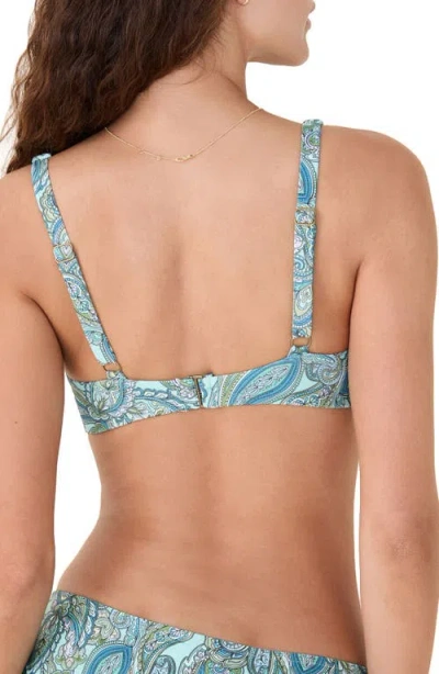 Andie The Devon Bikini Top In Blue