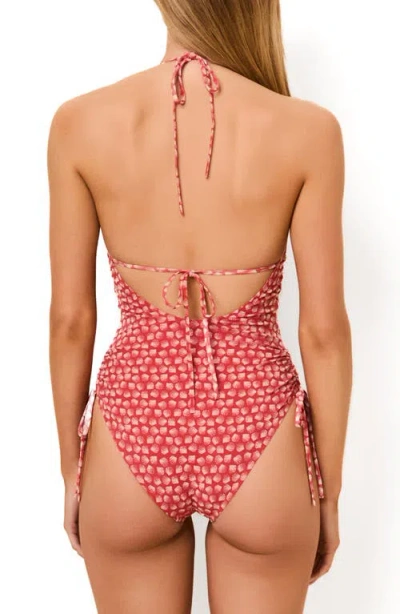 Solid & Striped Adina Ruched Side One-piece Swimsuit In Multi