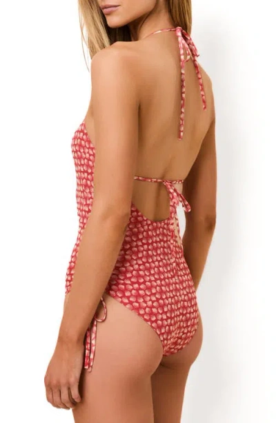 Solid & Striped Adina Ruched Side One-piece Swimsuit In Multi