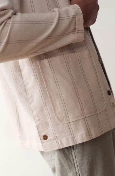 Marine Layer Sergio Hemp Blend Overshirt In Multi