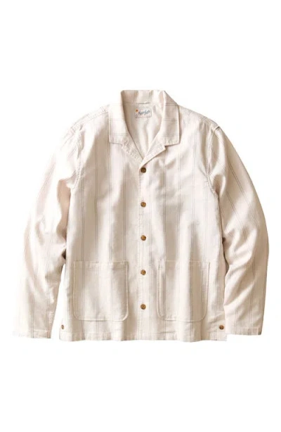 Marine Layer Sergio Hemp Blend Overshirt In Multi