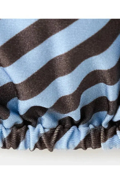 Mango Stripe Triangle Bikini Top In Multi