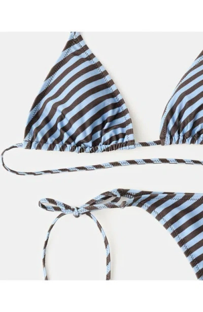 Mango Classic Stripe Bikini Bottoms In Multi