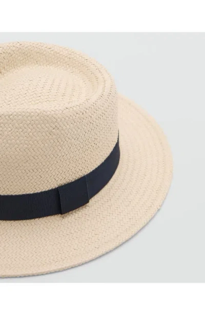 Mango Straw Fedora In Neutral