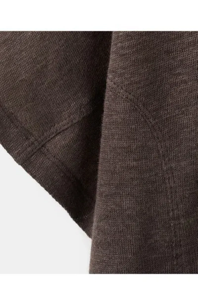 Mango Linen T-shirt In Brown