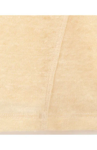 Mango Linen T-shirt In Neutral