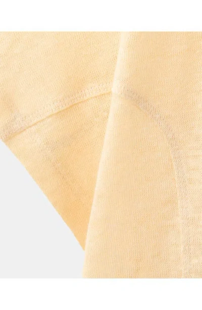 Mango Linen T-shirt In Neutral