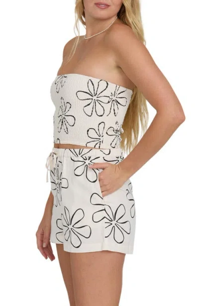 Billabong Wanderer Floral Drawstring Shorts In Multi