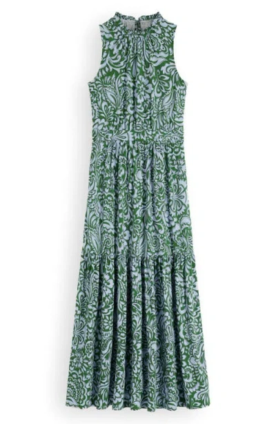 Boden Camalie Tiered Jersey Maxi Dress In Multi