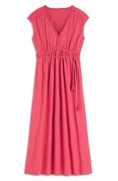 Boden Heidi Ruched Jersey Midi Dress In Pink