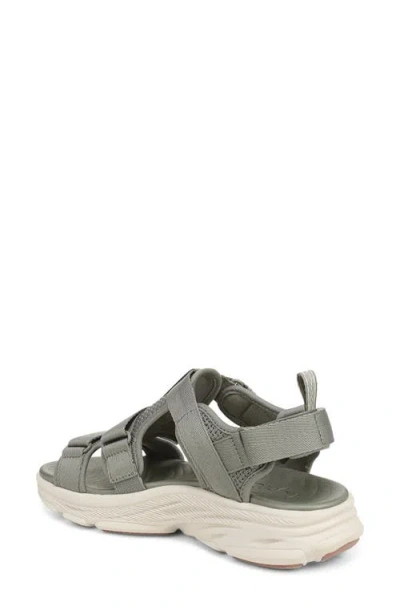 Ryka Devotion Max T Strap Sandal In Gray