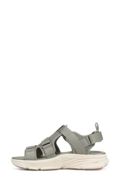 Ryka Devotion Max T Strap Sandal In Gray