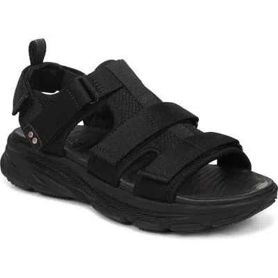 Ryka Devotion Max T Strap Sandal In Black