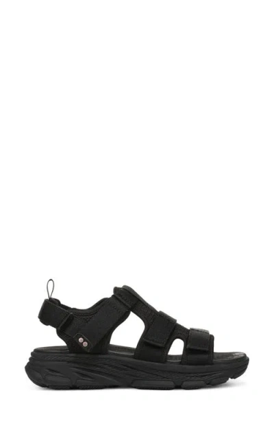 Ryka Devotion Max T Strap Sandal In Black