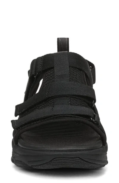 Ryka Devotion Max T Strap Sandal In Black