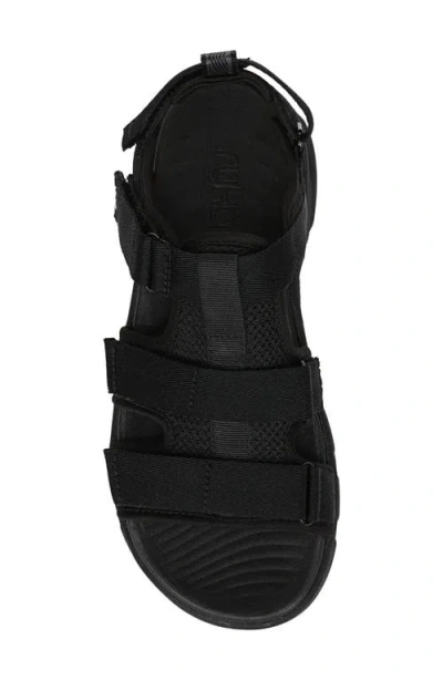 Ryka Devotion Max T Strap Sandal In Black