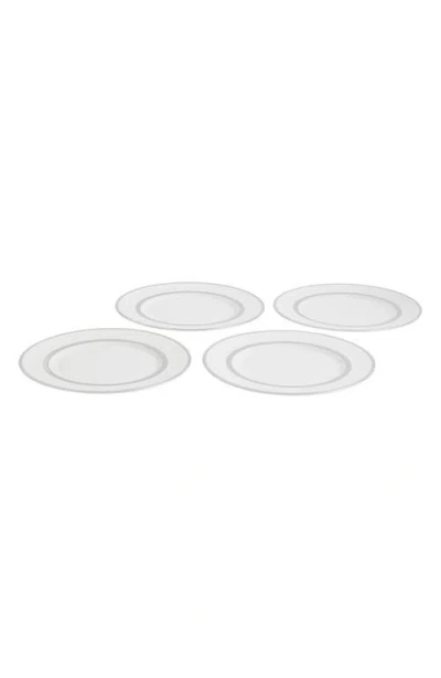 Vera Wang Lace Bone China 3-piece Dinnerware Set In Silver