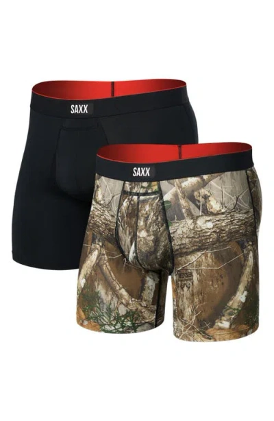 Saxx Assorted 2-pack Multi-sport Mesh Performance Boxer Briefs In Multi