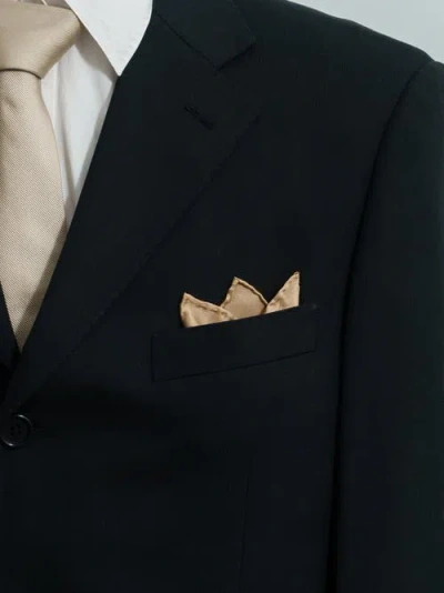 Lost Pattern Modular Silk Pocket Square In Green