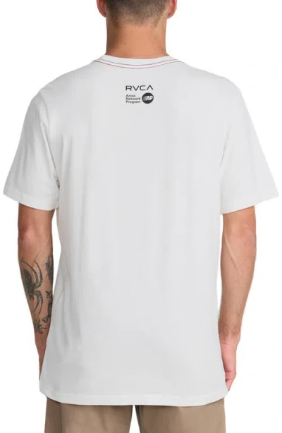 Rvca Evolution Graphic T-shirt In White