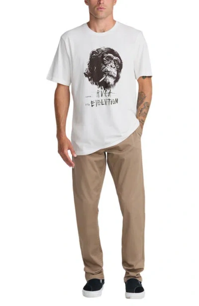Rvca Evolution Graphic T-shirt In White