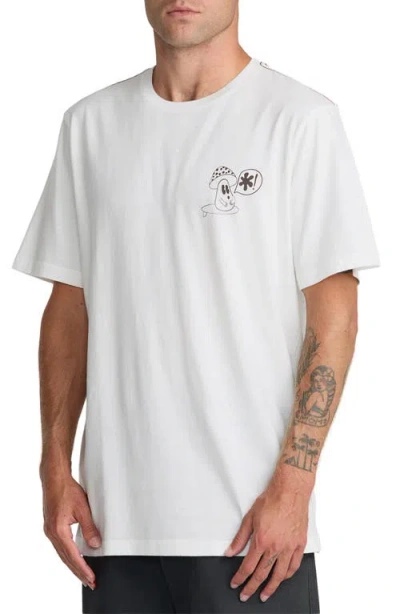 Rvca Bryce Bloom Graphic T-shirt In White