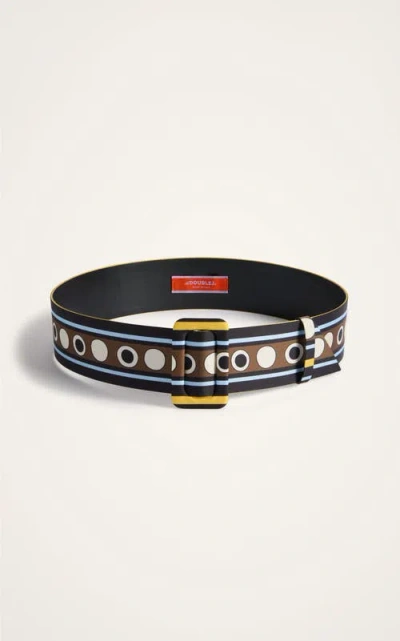 La Doublej Medium Belt In Black