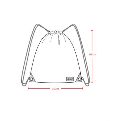 Deux Par Deux Gummy Bears Lightweight Durable Drawstring Bag In Multi