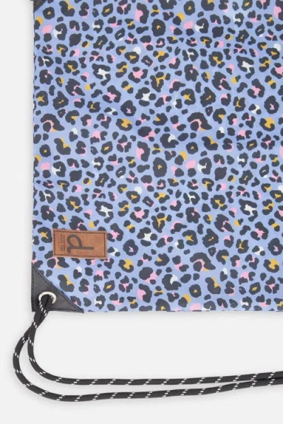 Deux Par Deux Leopard Practical Lightweight Spacious Drawstring Bag In Multi