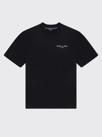 Walker & Hunt Oversized Crew Tee In Black