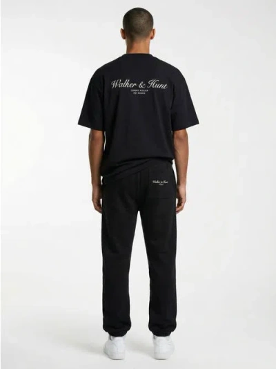 Walker & Hunt Oversized Crew Tee In Black