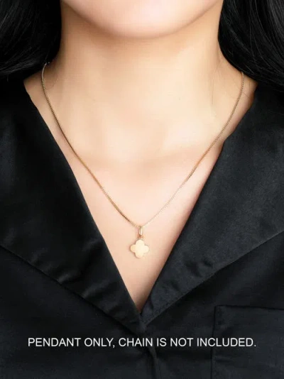 Devata Clover Charm Pendant In Gold