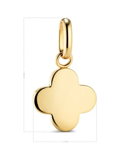 Devata Clover Charm Pendant In Gold