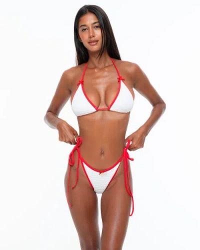 One Empire Eleni Bikini Top In White