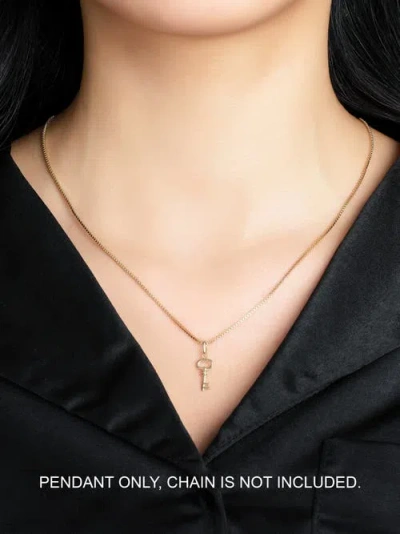 Devata Key Charm Pendant In Gold